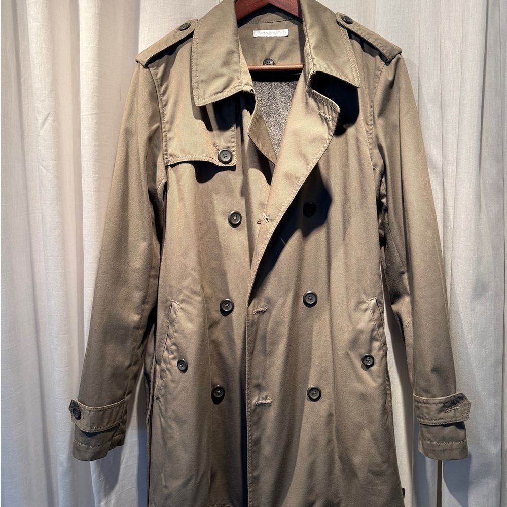 Men's Beige Trench Coat